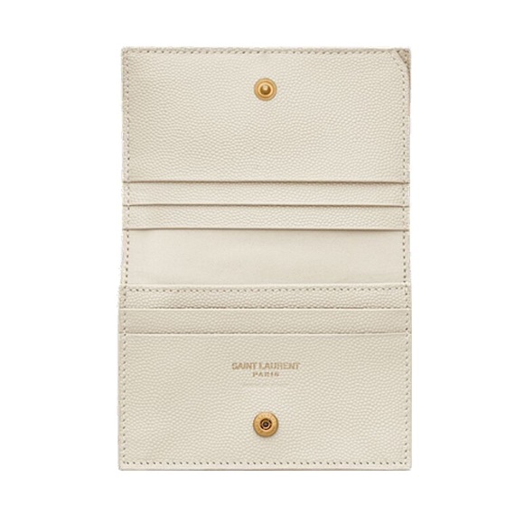 YSL cassandre matelassé envelope wallet | grain de poudre embossed leather - Picture 4 of 10
